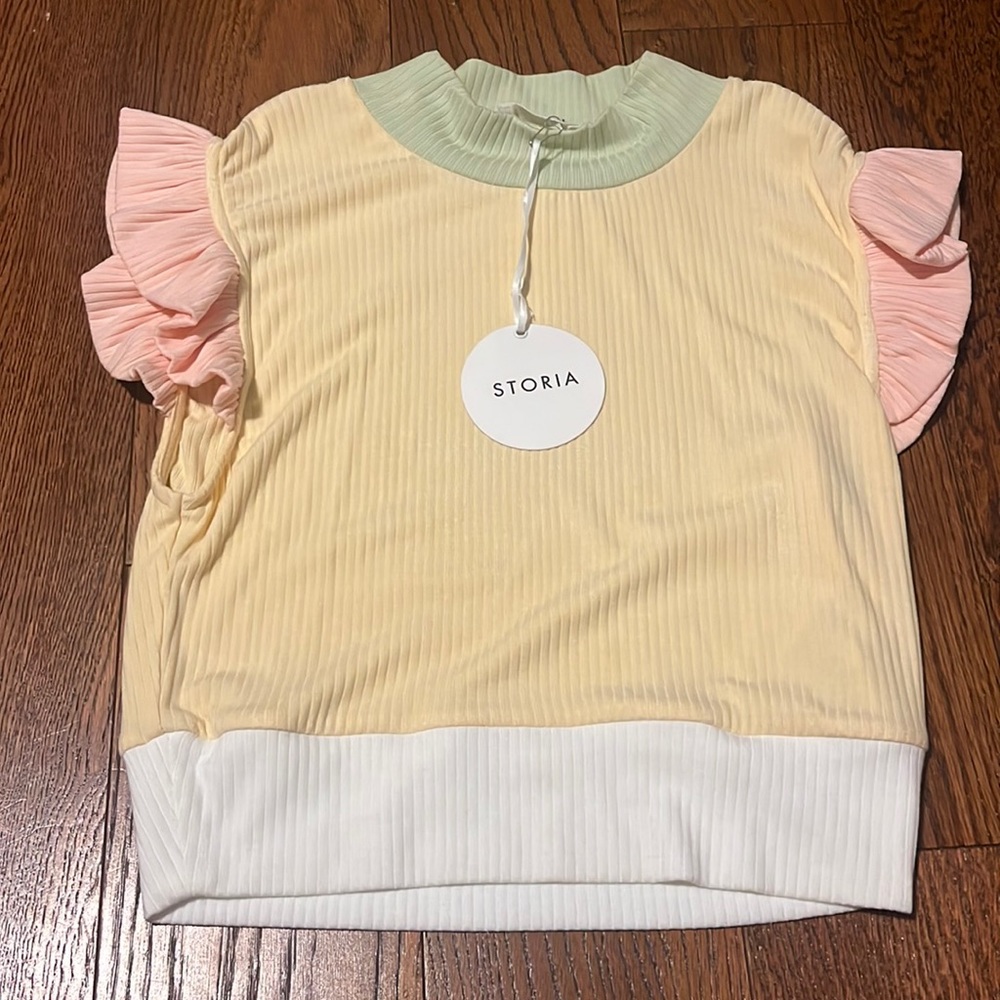 colorful blouse!!